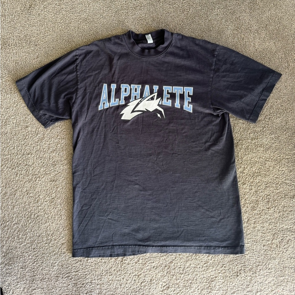 Alphalete Wolf Head Tee - dolphin blue